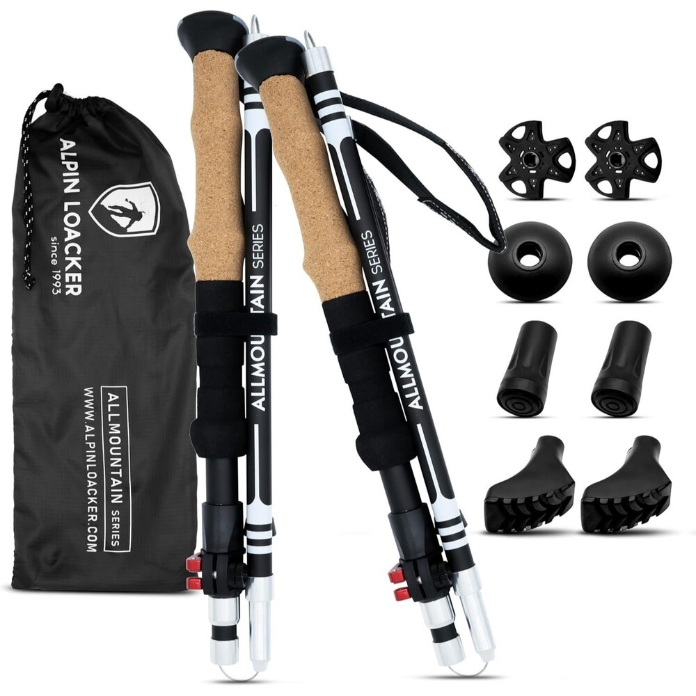 Alpin Loacker All Mountain Aluminum Foldable Trekking Hiking Poles 100-120cm